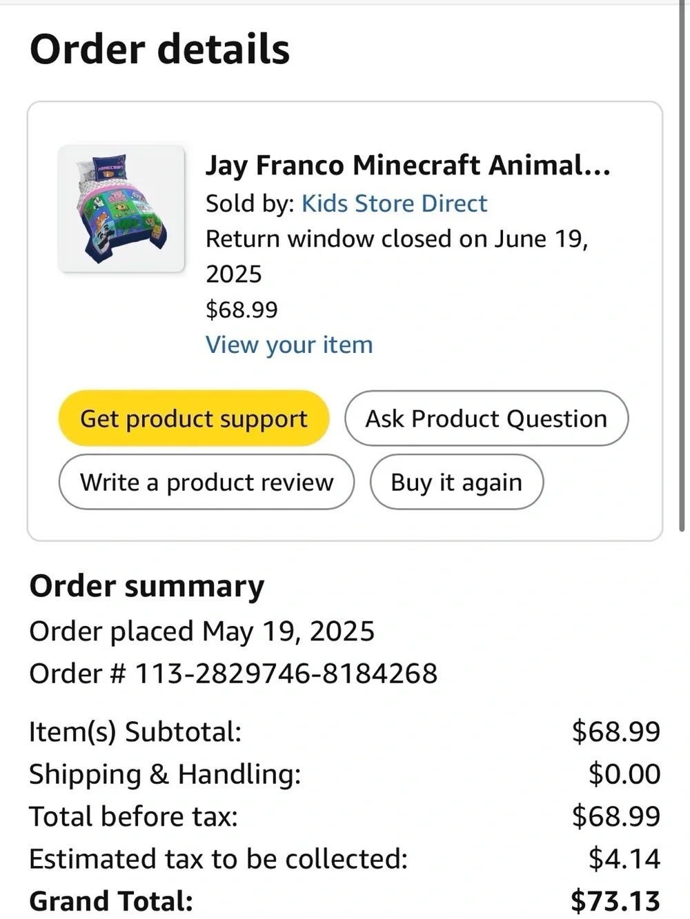 Minecraft Full Bedding Set Jay Franco Pink Blue Animals Comforter Set NEW